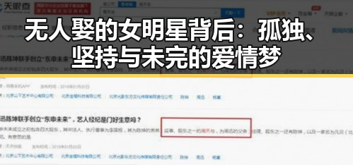 无人娶的女明星背后：孤独、坚持与未完的爱情梦