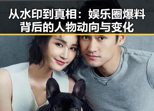 从水印到真相：娱乐圈爆料背后的人物动向与变化